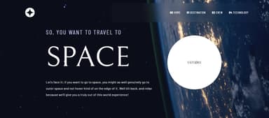 Space Tourism Website
